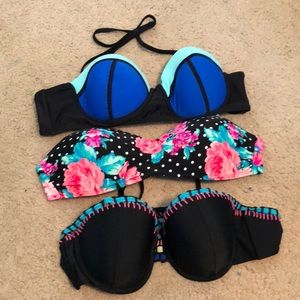 Lot of 3 bikini tops